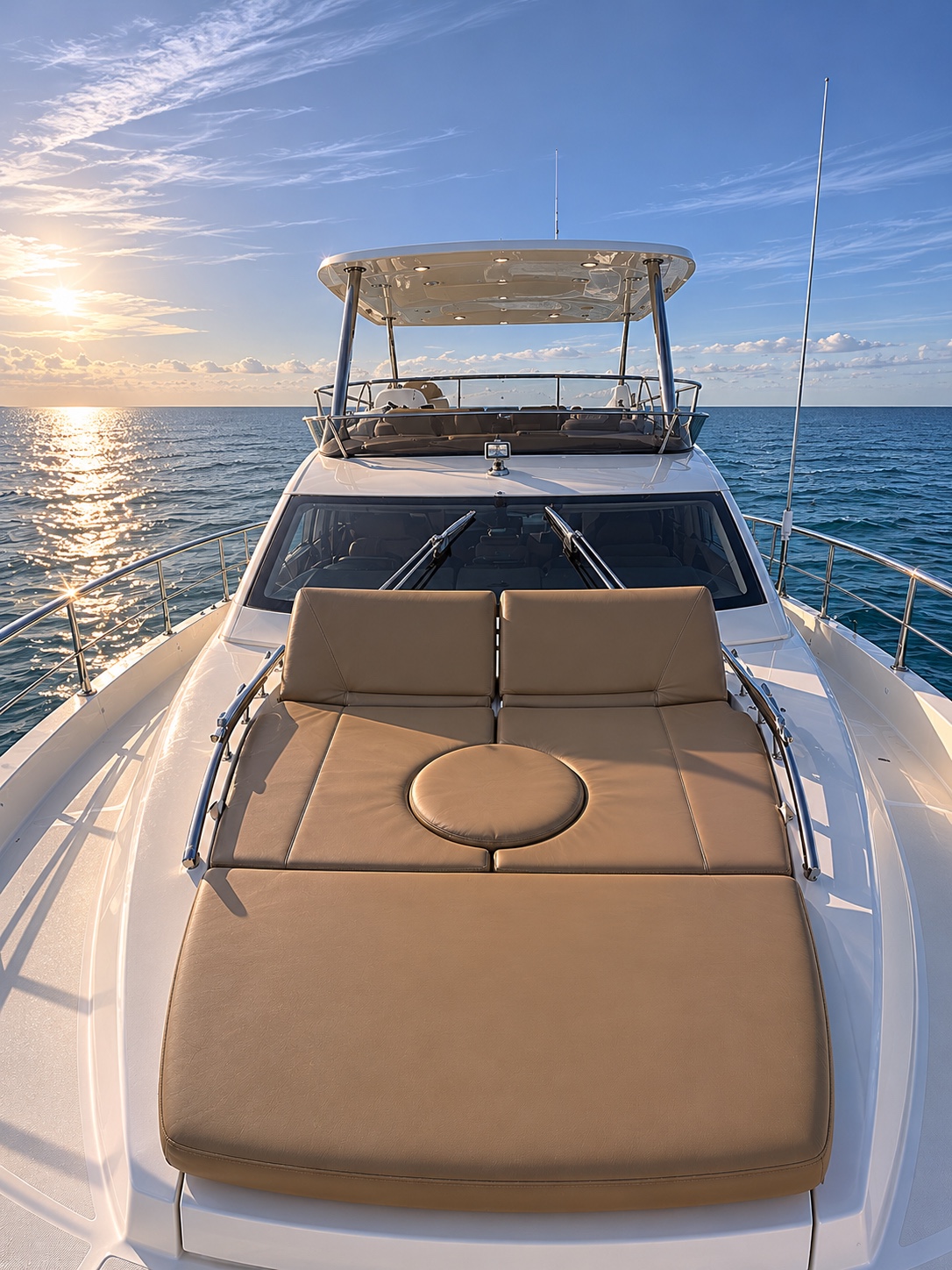 Sessa Marine 54 bow sunbed